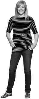 Woman with hand on hip