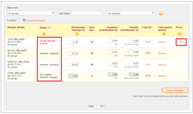 validating members on a schedule nest employer help centre