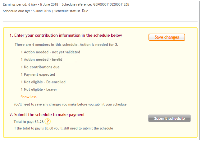 Members Statuses In A Schedule Nest Pensions