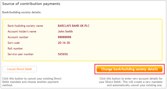 How to change bank details for payment source | NEST ...