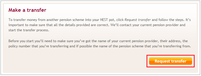 Transferring Money Into Nest Member Help Centre You Ll See Your Personal Details That We Have On Our System If Any Of Need To Be Updated Click Edit Can