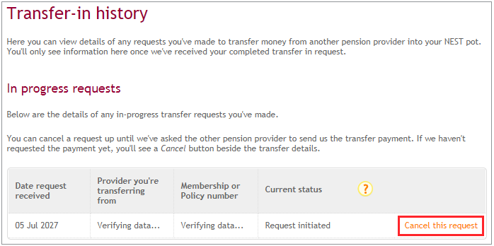 Transferring money into Nest Nest pensions