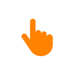 Icon of hand with finger pointed