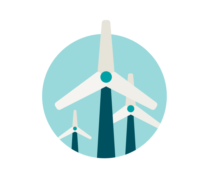 Icon showing wind mills