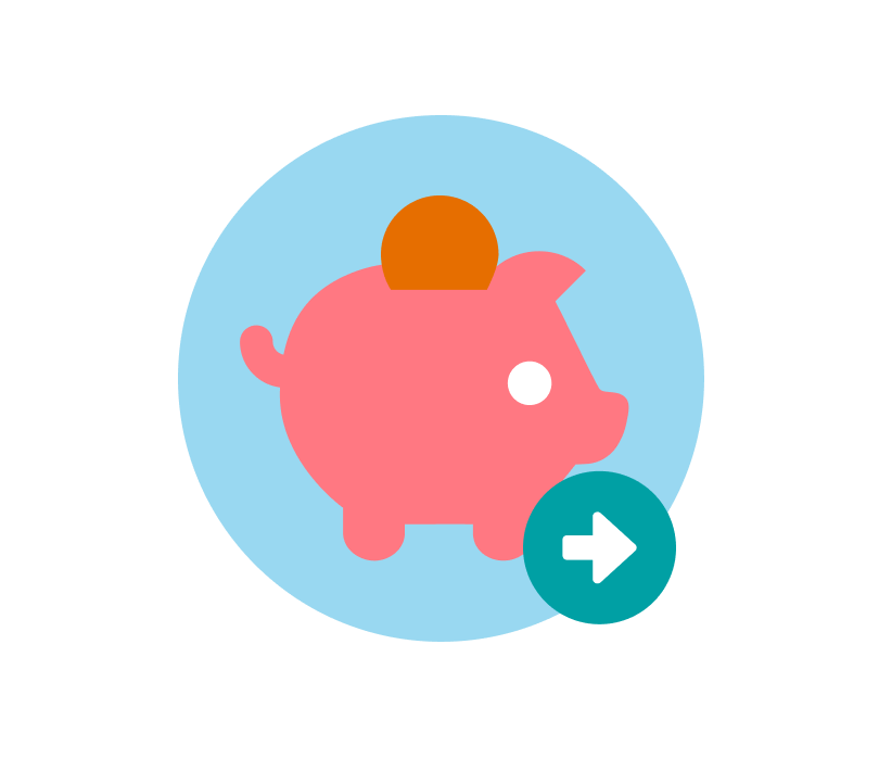 Illustration of piggy bank