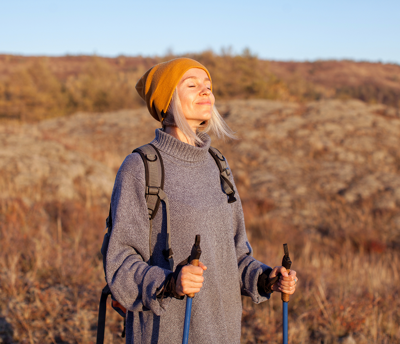 Woman in field